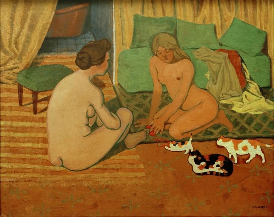 Donne nude con gatti - Lausanne, Musée Cantonal Des Beaux, Arts